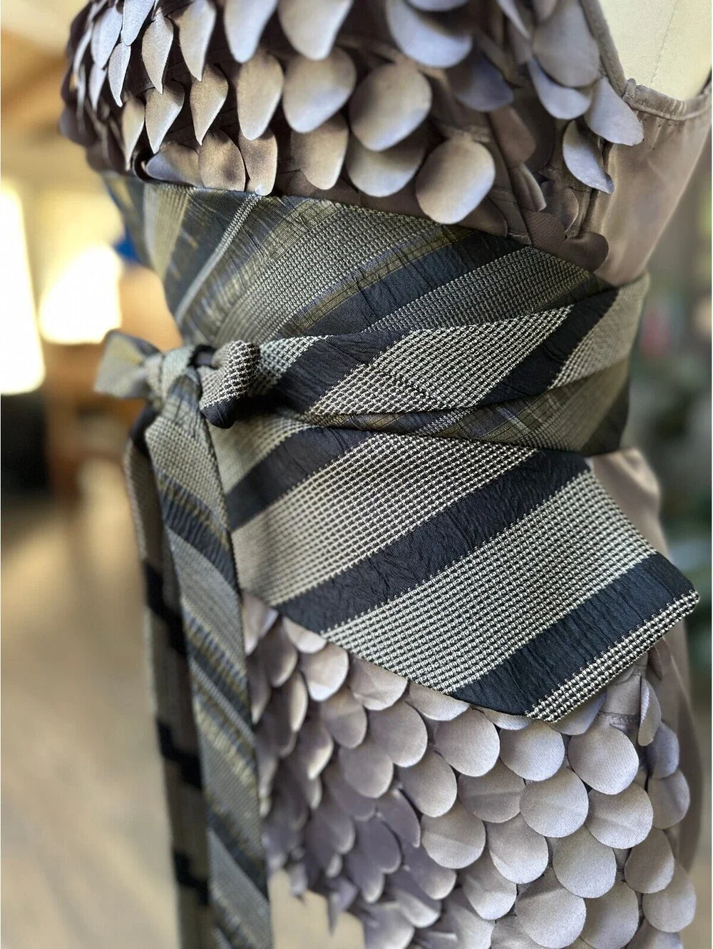 Upcycled Silk Obi Belt | Corset Wrap Style | OOAK | OS